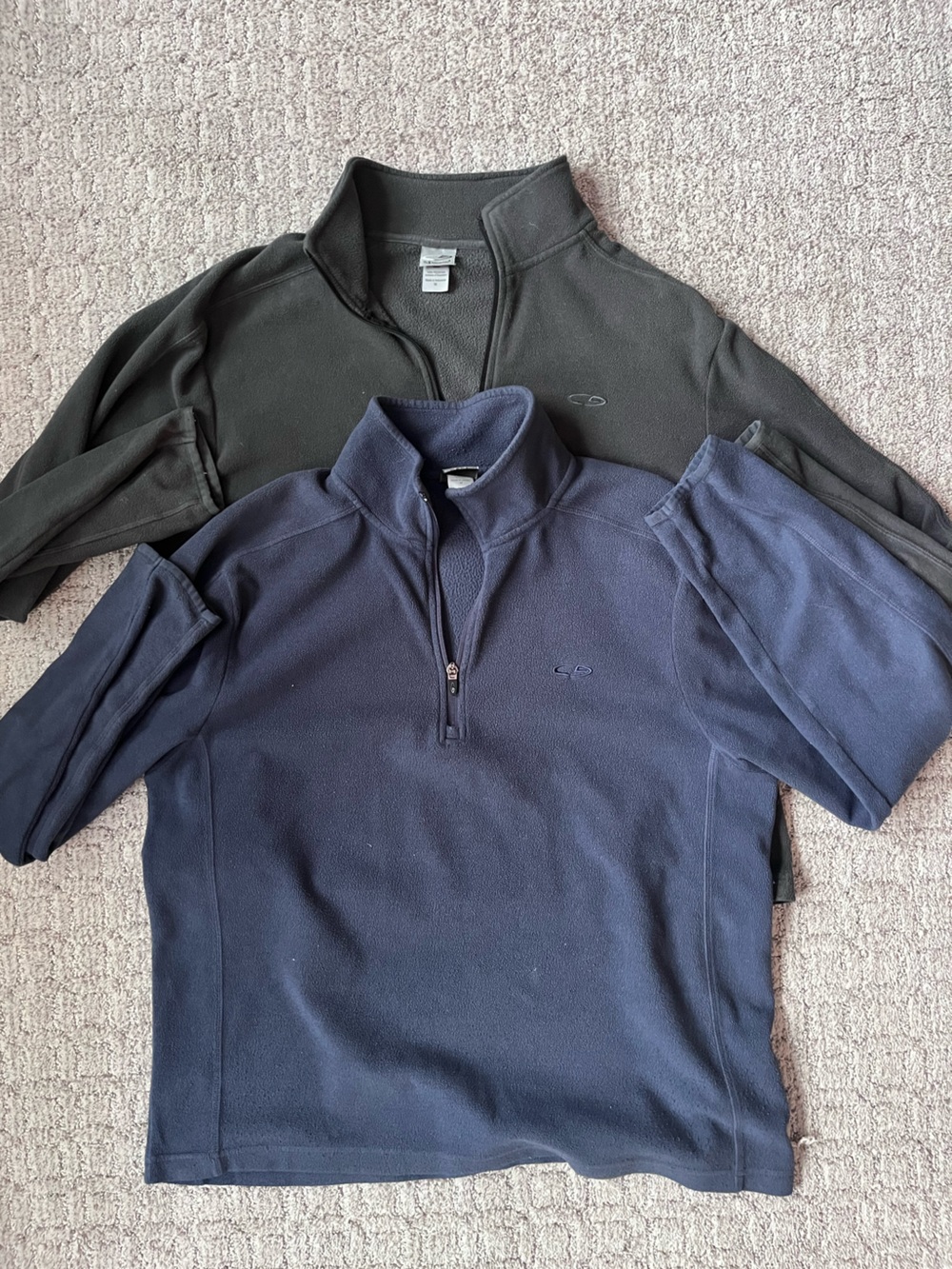 Champion Bundle Navy and Gray Quarter-Zip Fleece Pullovers